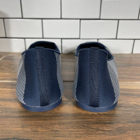 Skechers Cleo Sherlock Womens Size 8.5 Shoes Navy Gray Slip On Ballet Flats - Picture 4 of 12